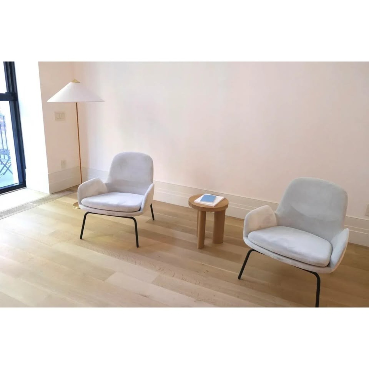 Normann Copenhagen Light Gray Velvet Armchair - image-3