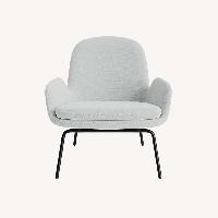 Normann Copenhagen Light Gray Velvet Armchair