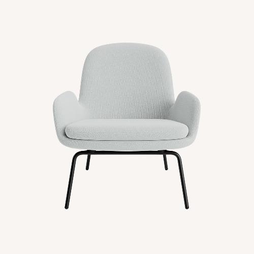 Used Normann Copenhagen Light Gray Velvet Armchair for sale on AptDeco
