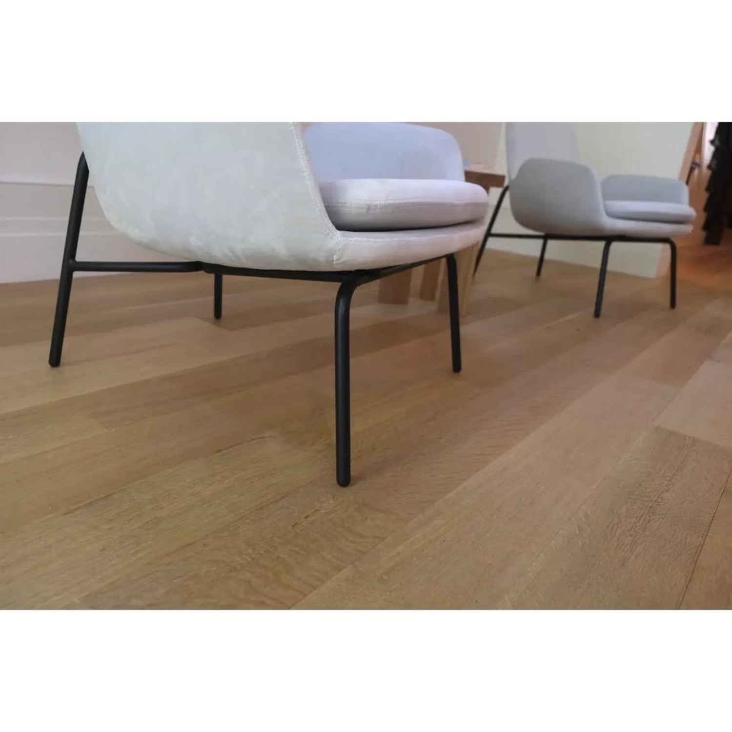 Normann Copenhagen Light Gray Velvet Armchair - image-2