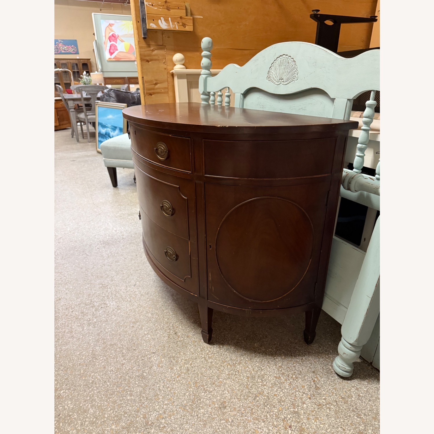 Vintage Demilune Cabinet - image-4