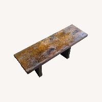 Vintage/Antique Finds Dark Brown Wood Bench