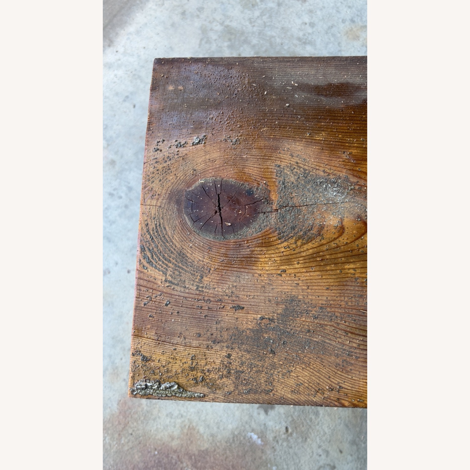 Vintage/Antique Finds Dark Brown Wood Bench - image-3