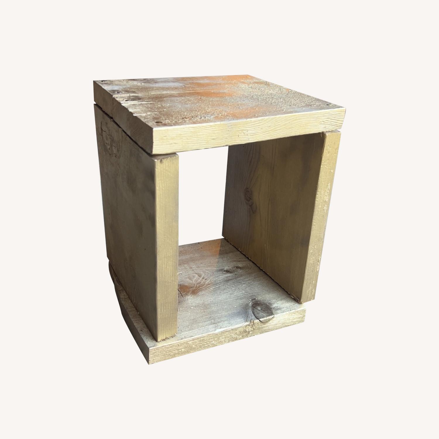 Vintage/Antique Finds Gold Wood Side Table - image-0