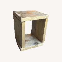 Vintage/Antique Finds Gold Wood Side Table