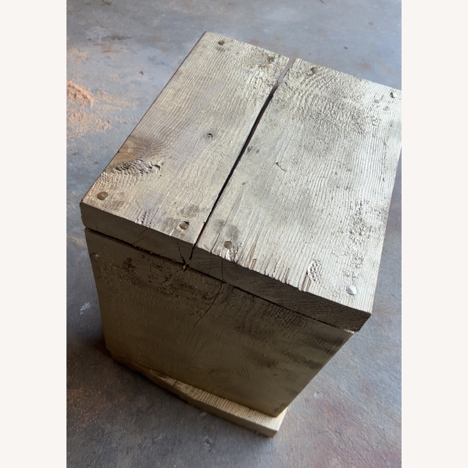 Vintage/Antique Finds Gold Wood Side Table - image-2