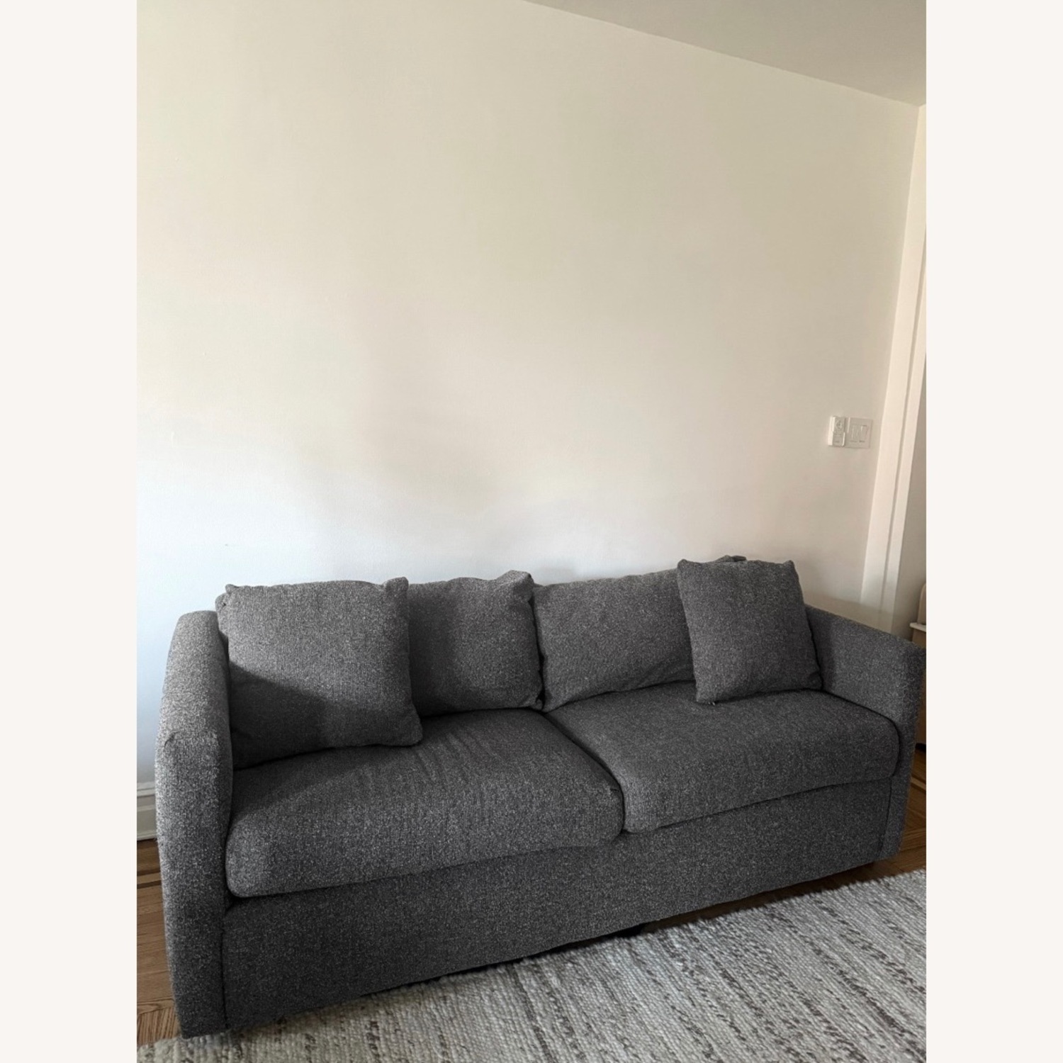 Joss & Main Godwin 75” Dark Gray Fabric Sleeper Sofa - image-2