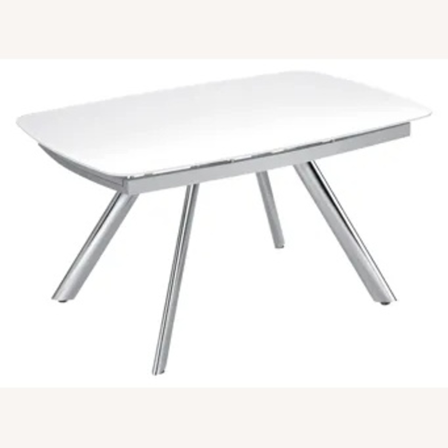 Raymour & Flanigan Glass Top Dining Table - image-5