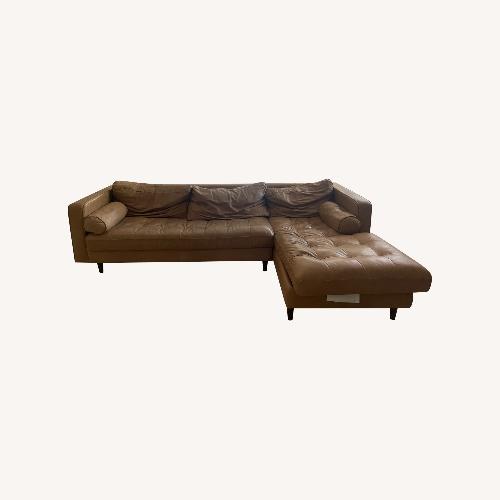 Used Article Sven Leather 2 Piece Sectional for sale on AptDeco