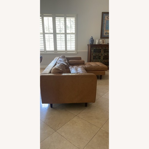 Used Article Sven Leather 2 Piece Sectional for sale on AptDeco