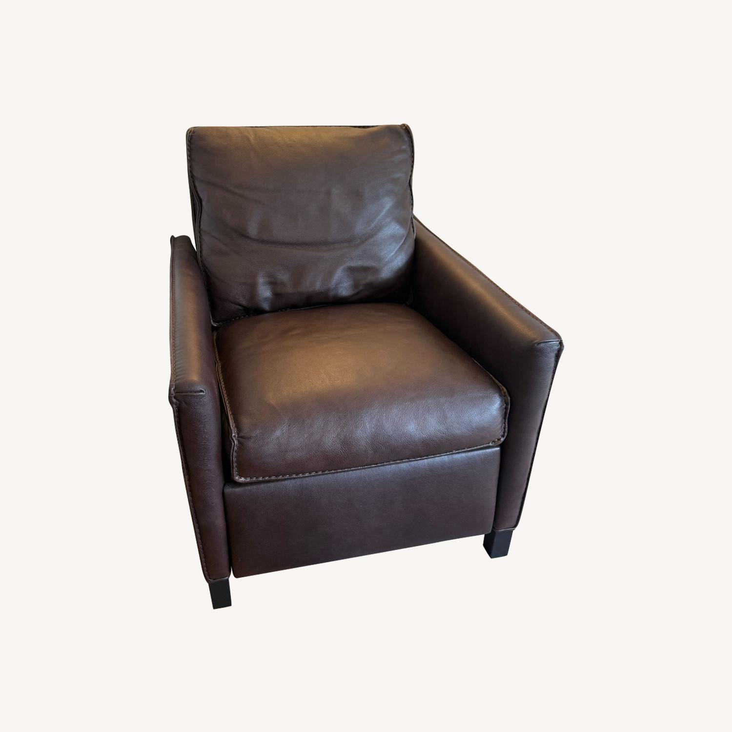 Room & Board Bram Dark Brown Leather Recliner - image-0