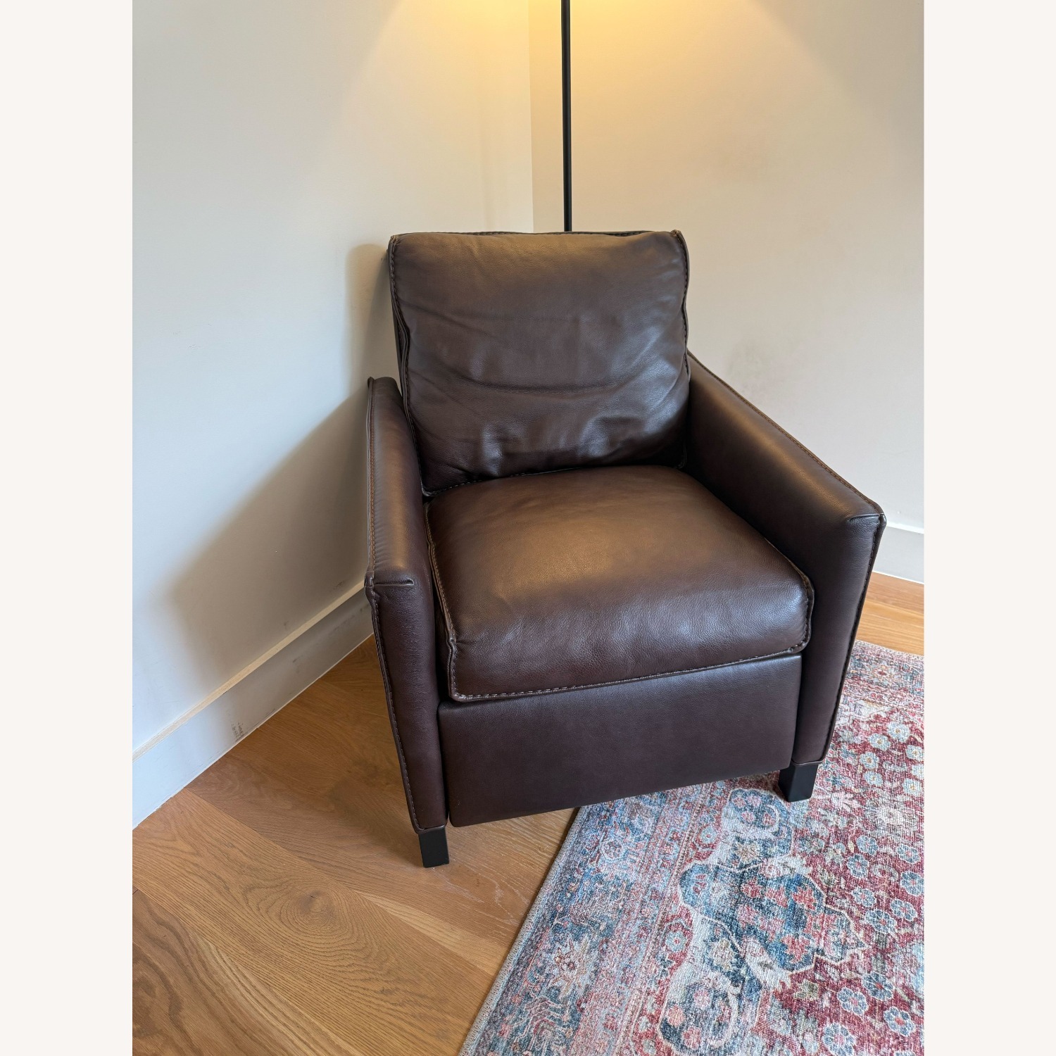 Room & Board Bram Dark Brown Leather Recliner - image-1