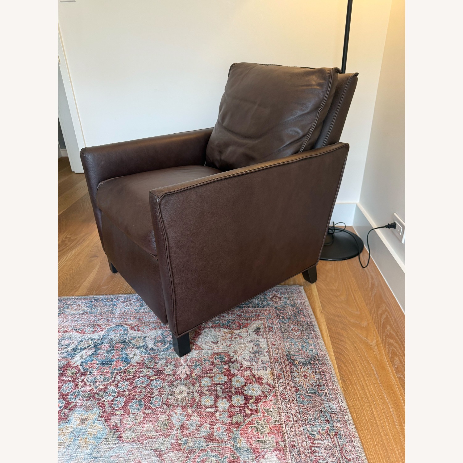 Room & Board Bram Dark Brown Leather Recliner - image-2