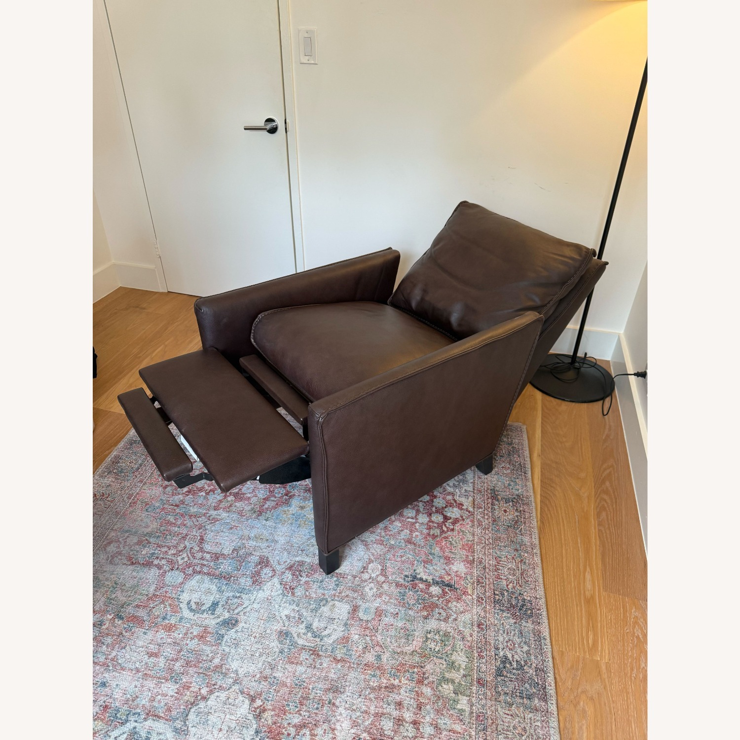 Room & Board Bram Dark Brown Leather Recliner - image-3
