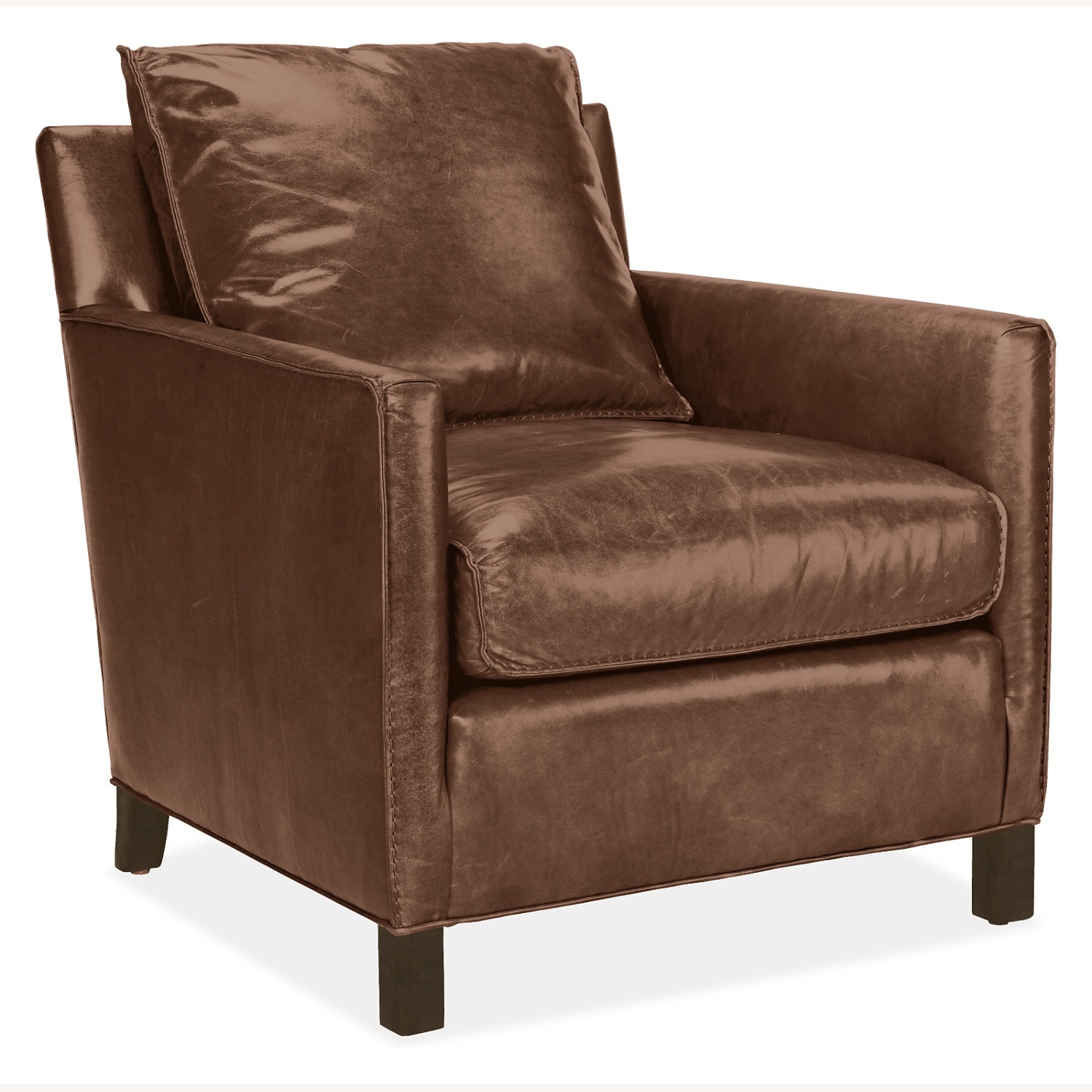 Room & Board Bram Dark Brown Leather Recliner - image-4