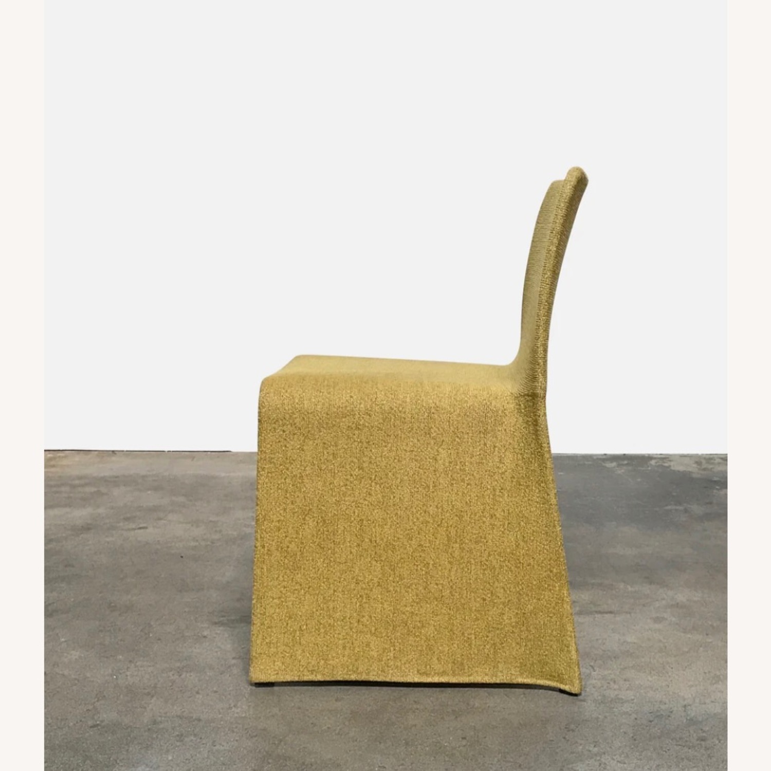 Molteni Glove Gold Fabric Dining Chairs - image-2