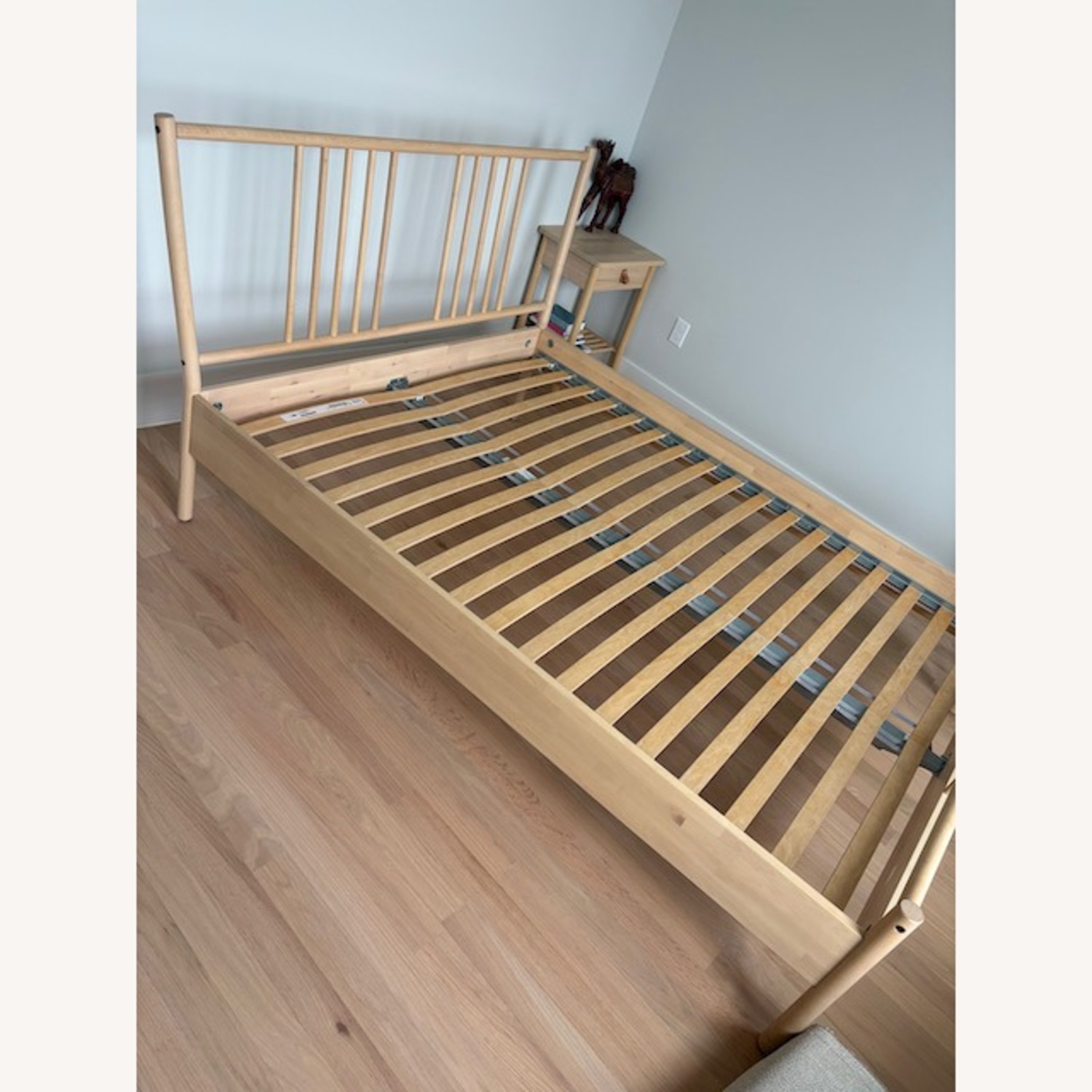IKEA Björksnäs Natural Wood Queen Bed W Bed Base - image-1