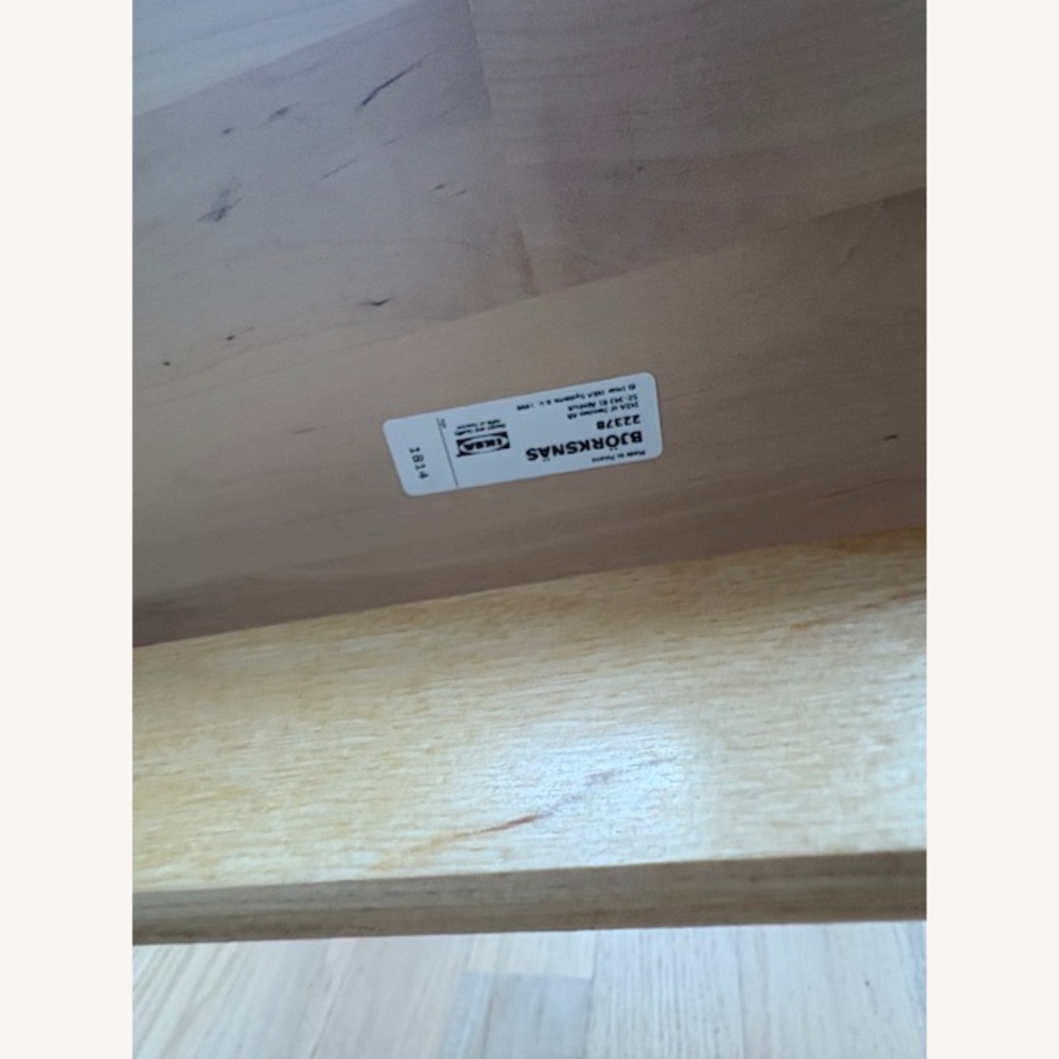 IKEA Björksnäs Natural Wood Queen Bed W Bed Base - image-5