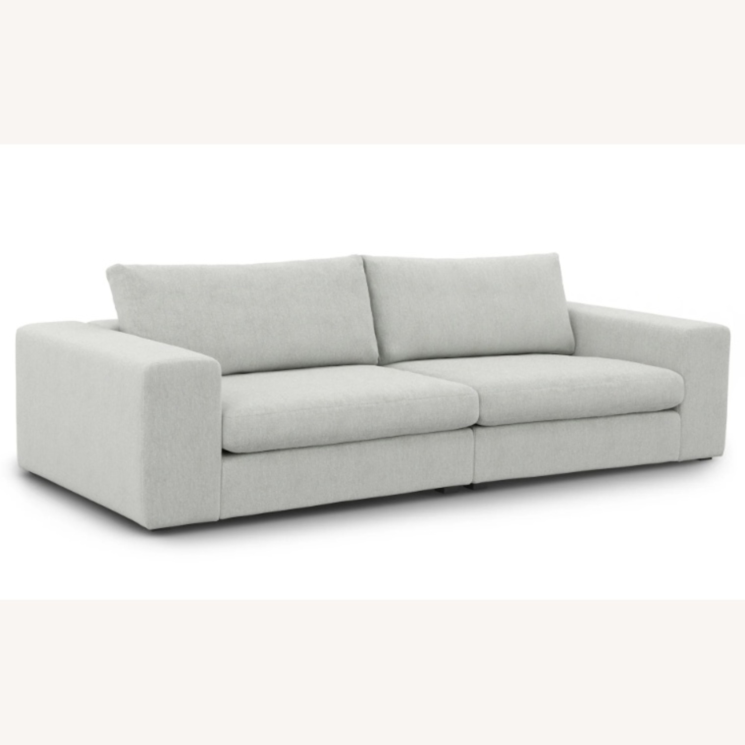 Article Beta White Fabric 2 Piece Sectional and Matching Ottoman - image-6