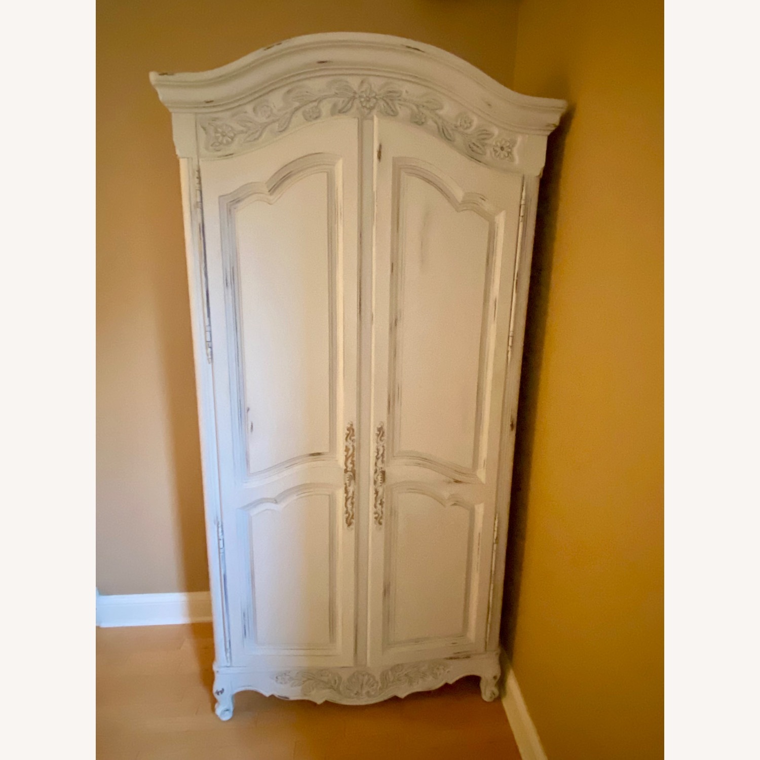 Vintage/Antique Finds White Armoire - image-1