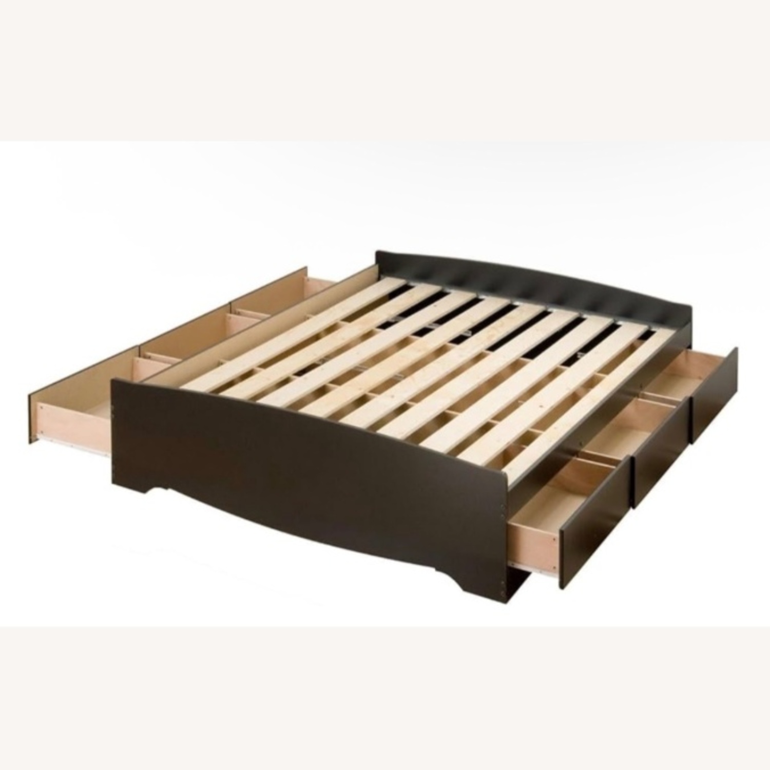 Prepac Manufacturing Dark Brown Wood Queen Bed - image-5