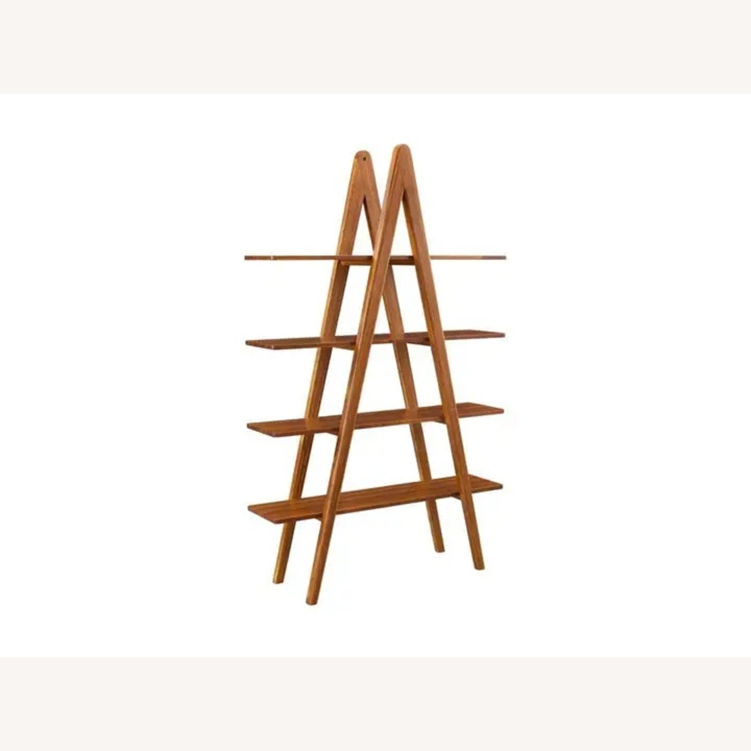 A-Frame Shelf - Solid Bamboo - Amber Finish - image-6