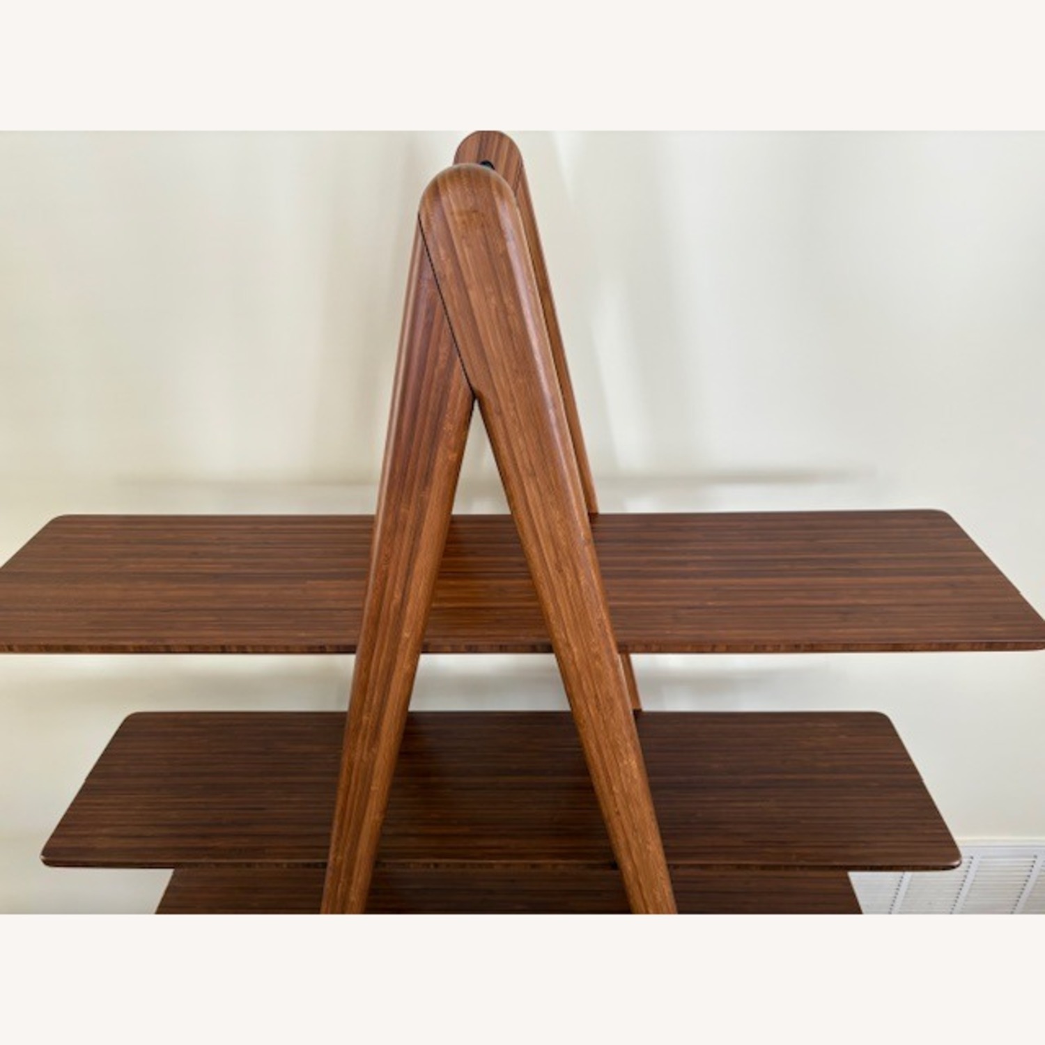 A-Frame Shelf - Solid Bamboo - Amber Finish - image-2