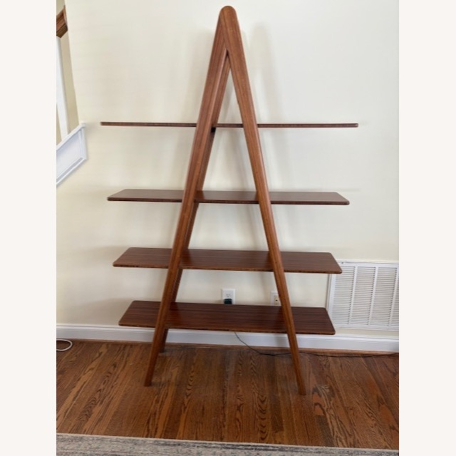 A-Frame Shelf - Solid Bamboo - Amber Finish - image-1