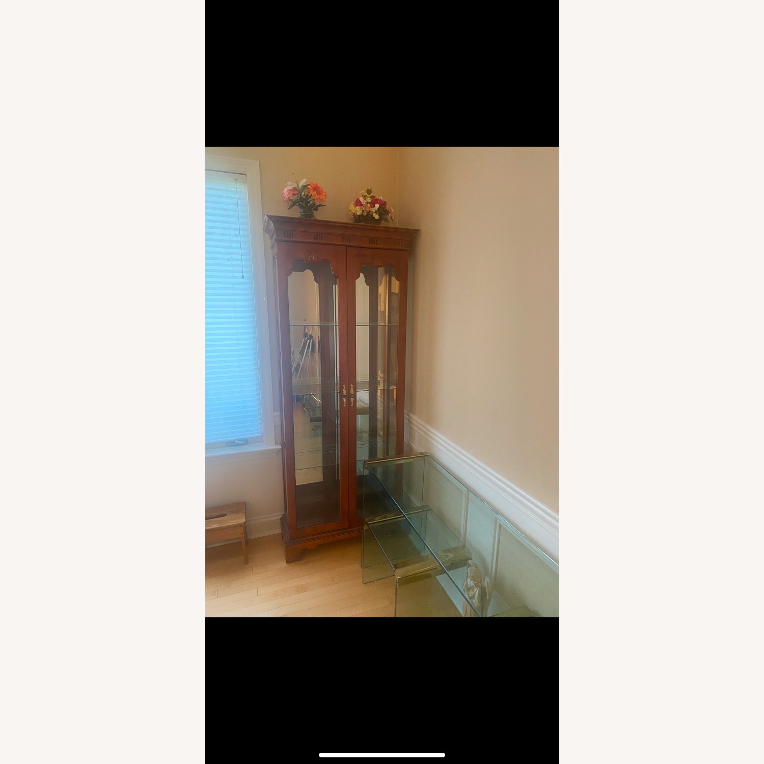 Vintage/Antique Finds Dark Brown Wood Wall Unit - image-3