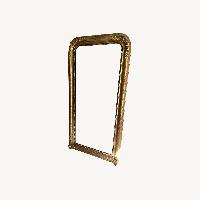 Antique Louis Philippe Gold Gesso Floor Mirror