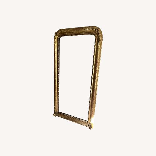 Used Antique Louis Philippe Gold Gesso Floor Mirror for sale on AptDeco
