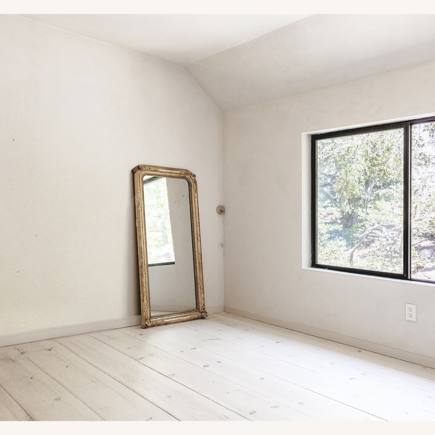 Antique Louis Philippe Gold Gesso Floor Mirror - image-2