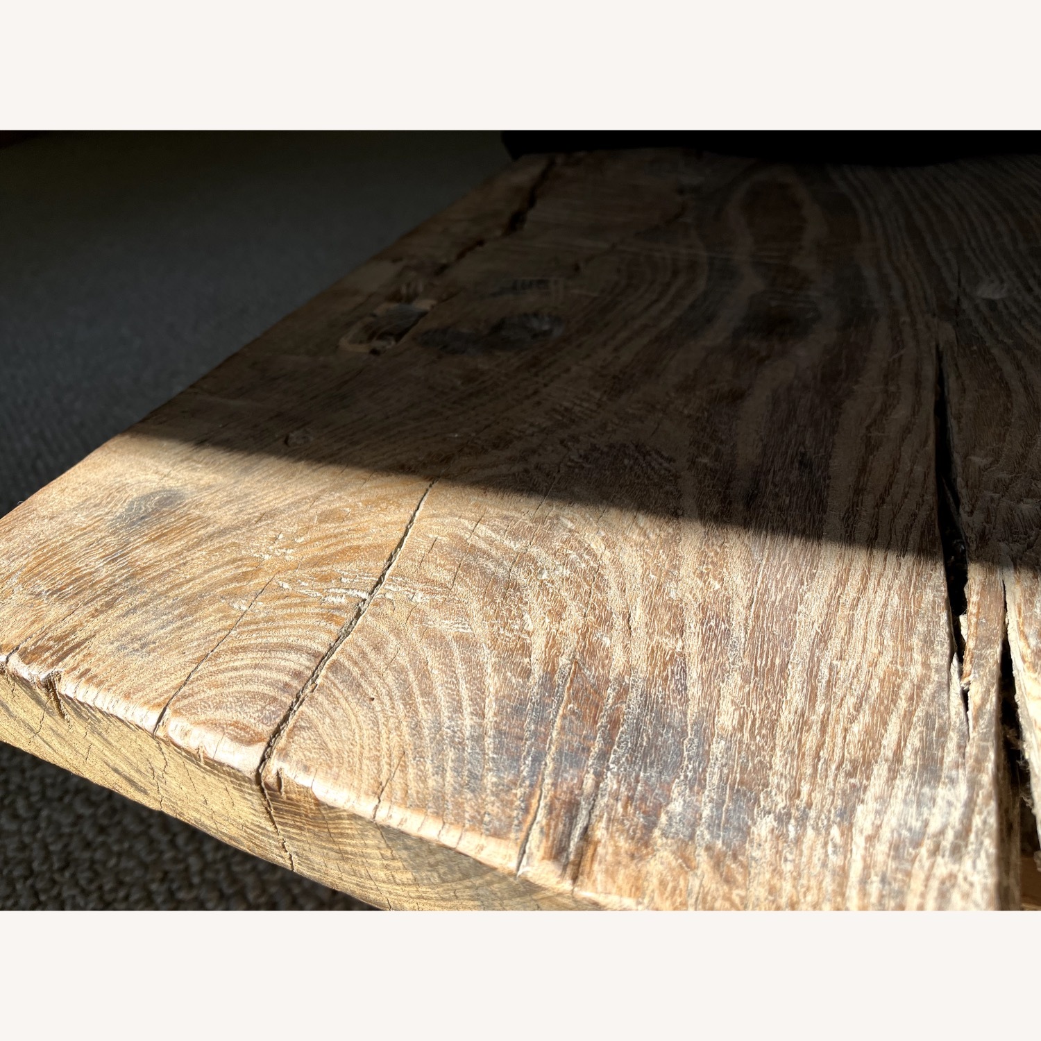 Antique Elmwood Coffee Table - image-2