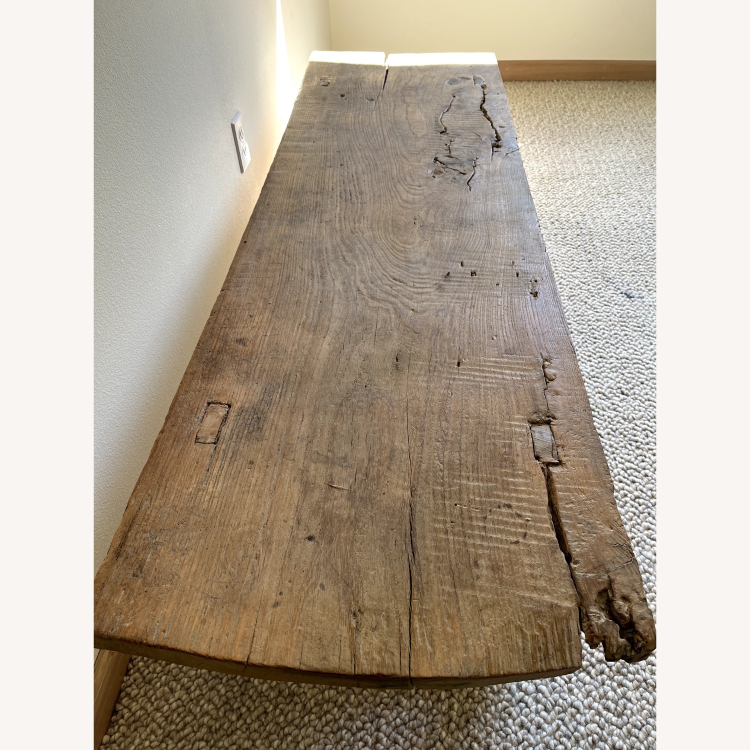 Antique Elmwood Coffee Table - image-3