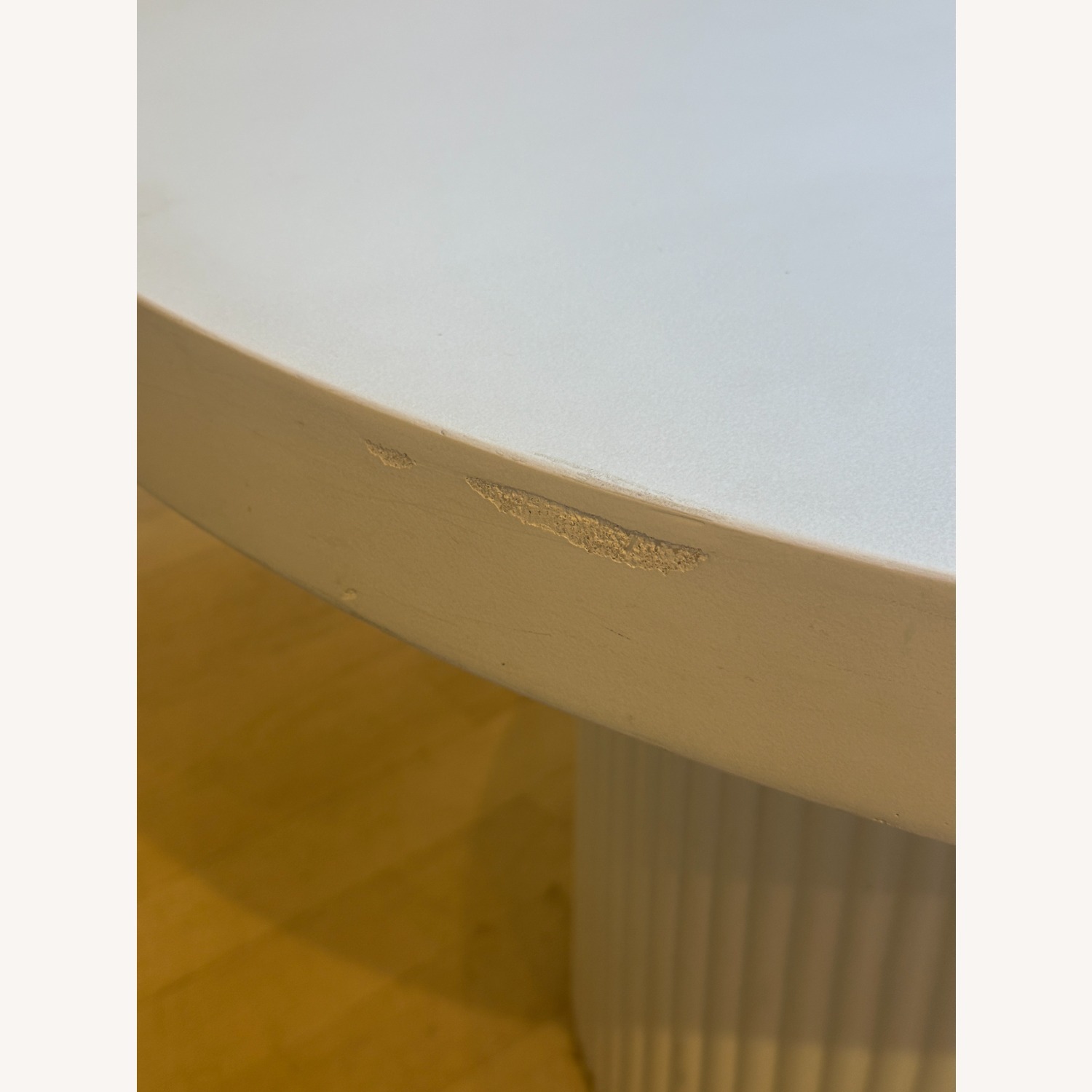 White Concrete 47" Indoor/Outdoor Dining Table - image-4