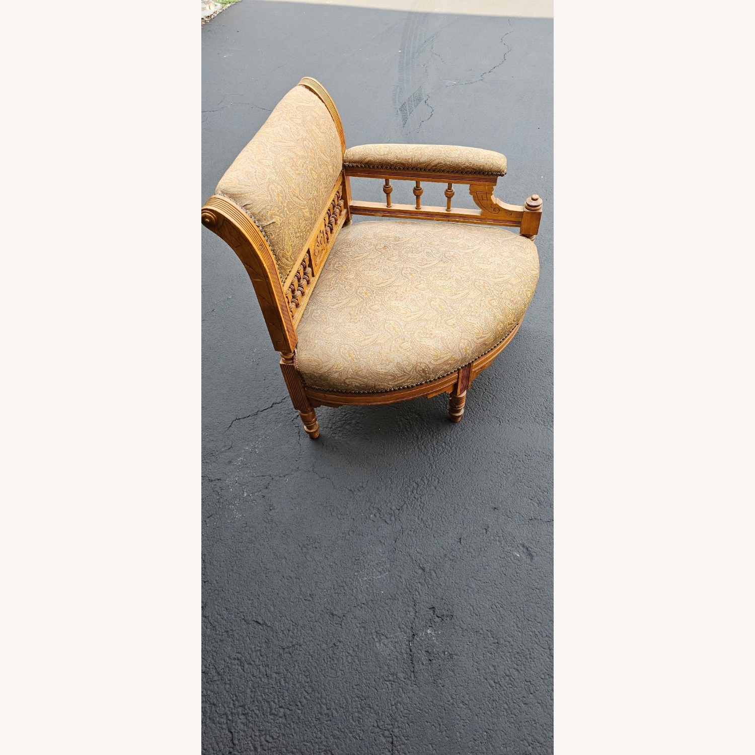 Vintage/Antique Finds Natural Wood Accent Chair - image-4