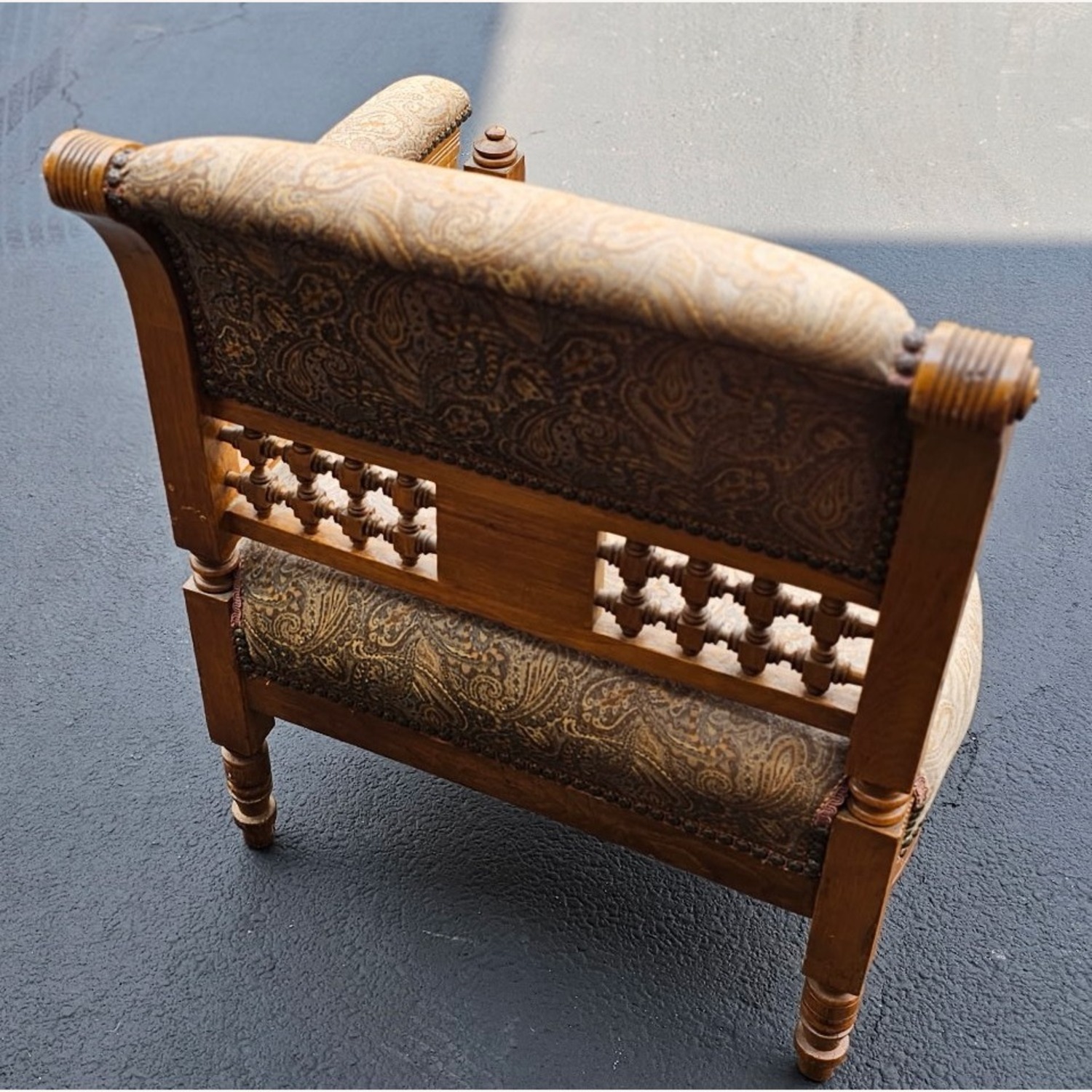 Vintage/Antique Finds Natural Wood Accent Chair - image-3