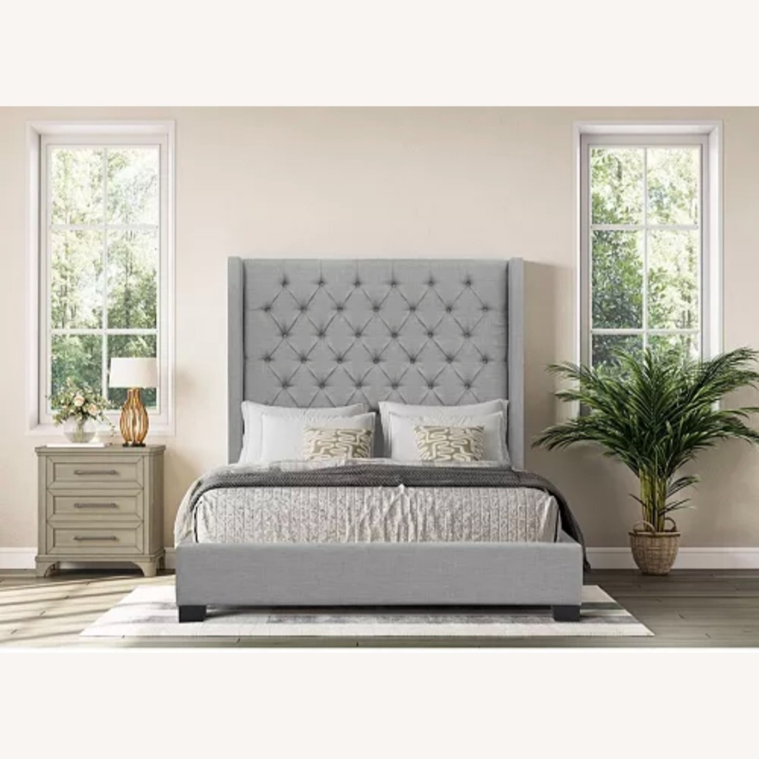 The Thorstein Queen Button-tufted Bed - image-2