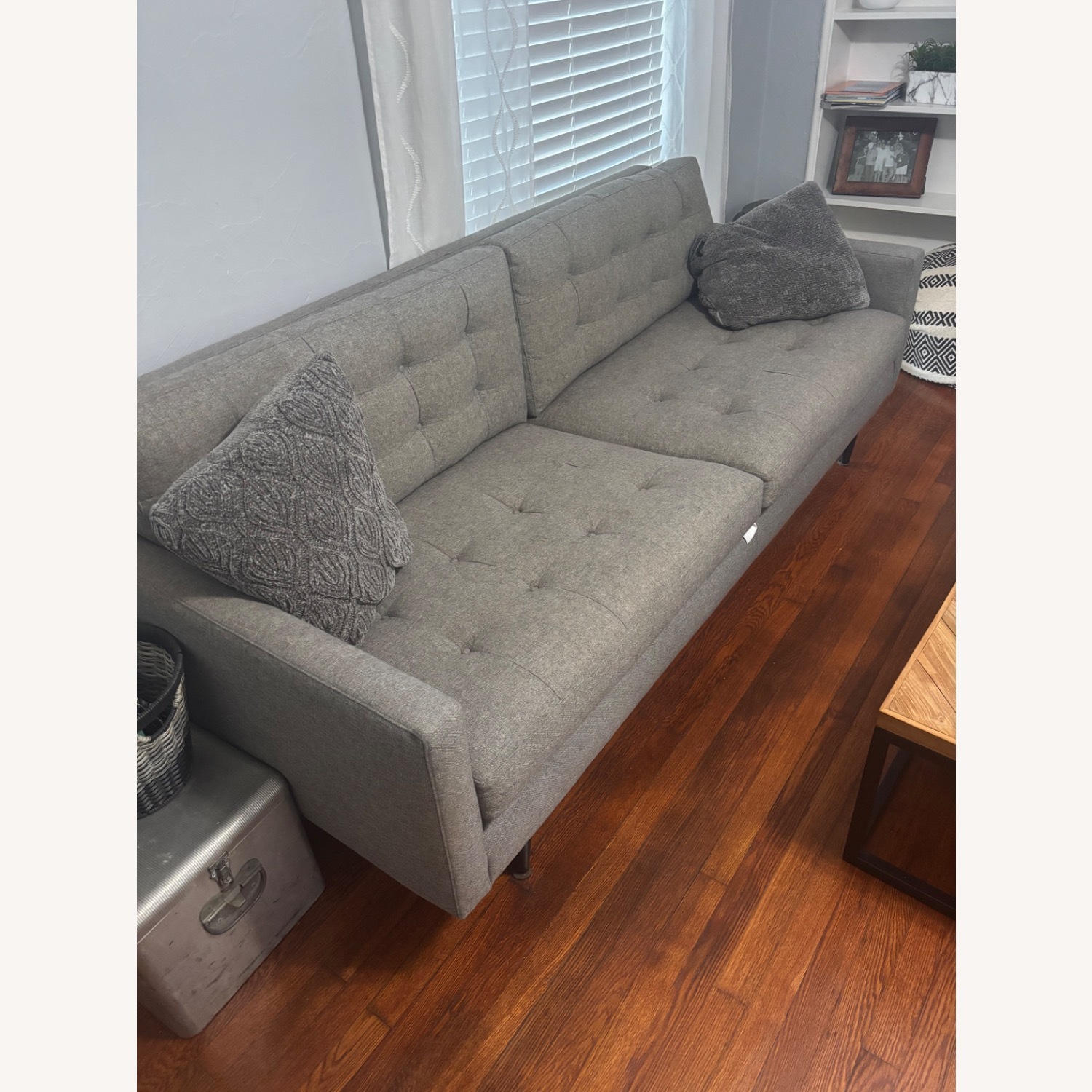 Crate & Barrel Petrie Light Gray 3+ Seater Sofa - image-2