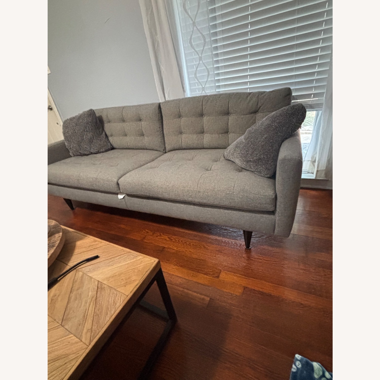 Crate & Barrel Petrie Light Gray 3+ Seater Sofa - image-1