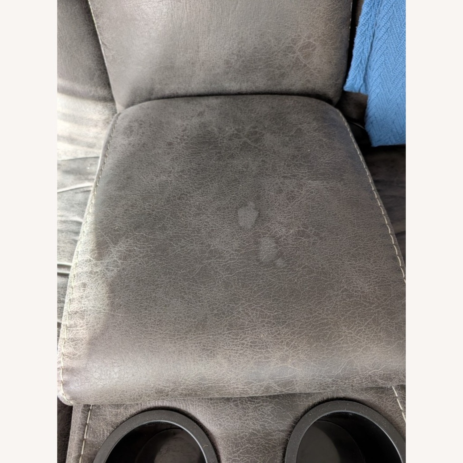 Loveseat Recliner W Cupholders & USB - image-1