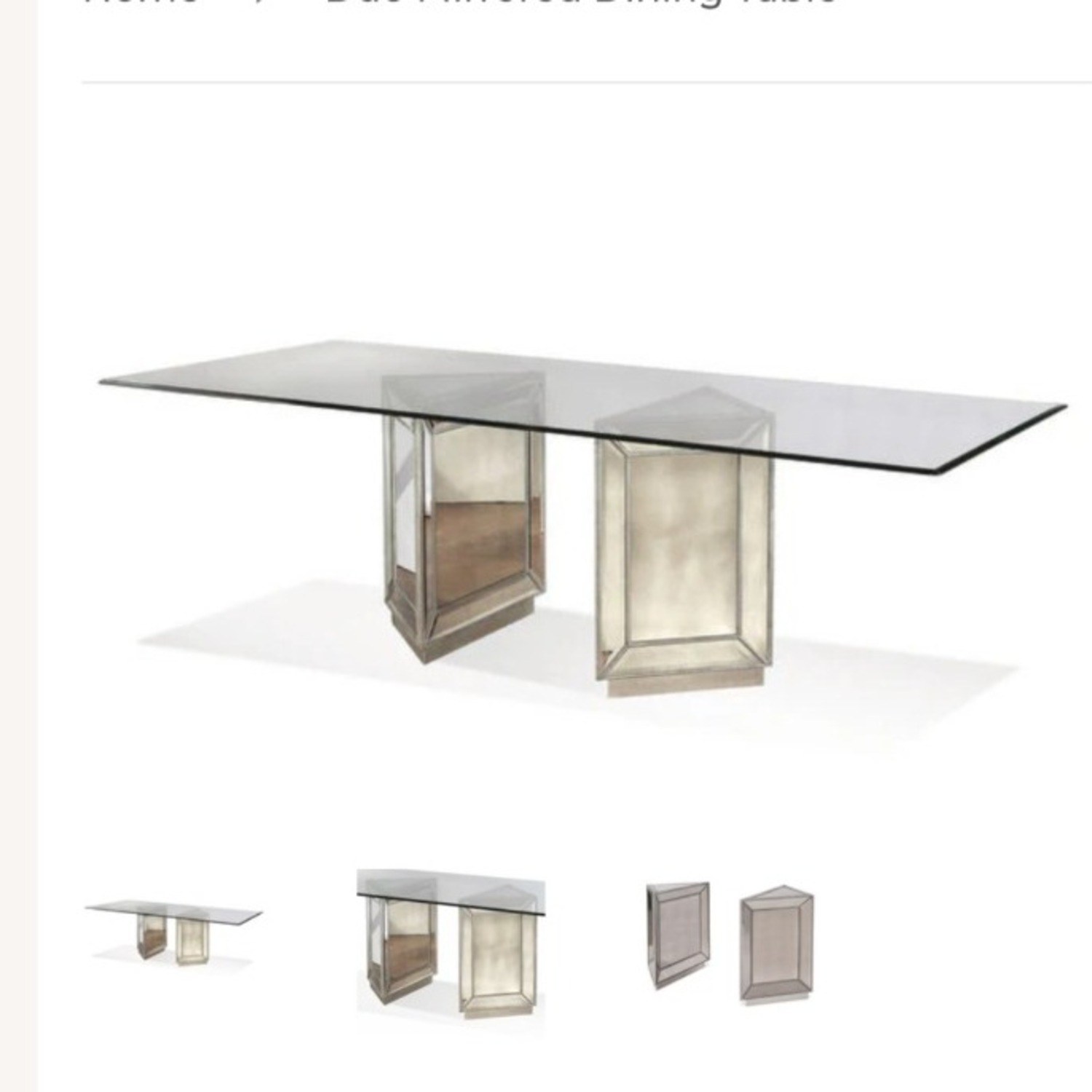 Bassett Murano Silver Glass Dining Sets - image-5