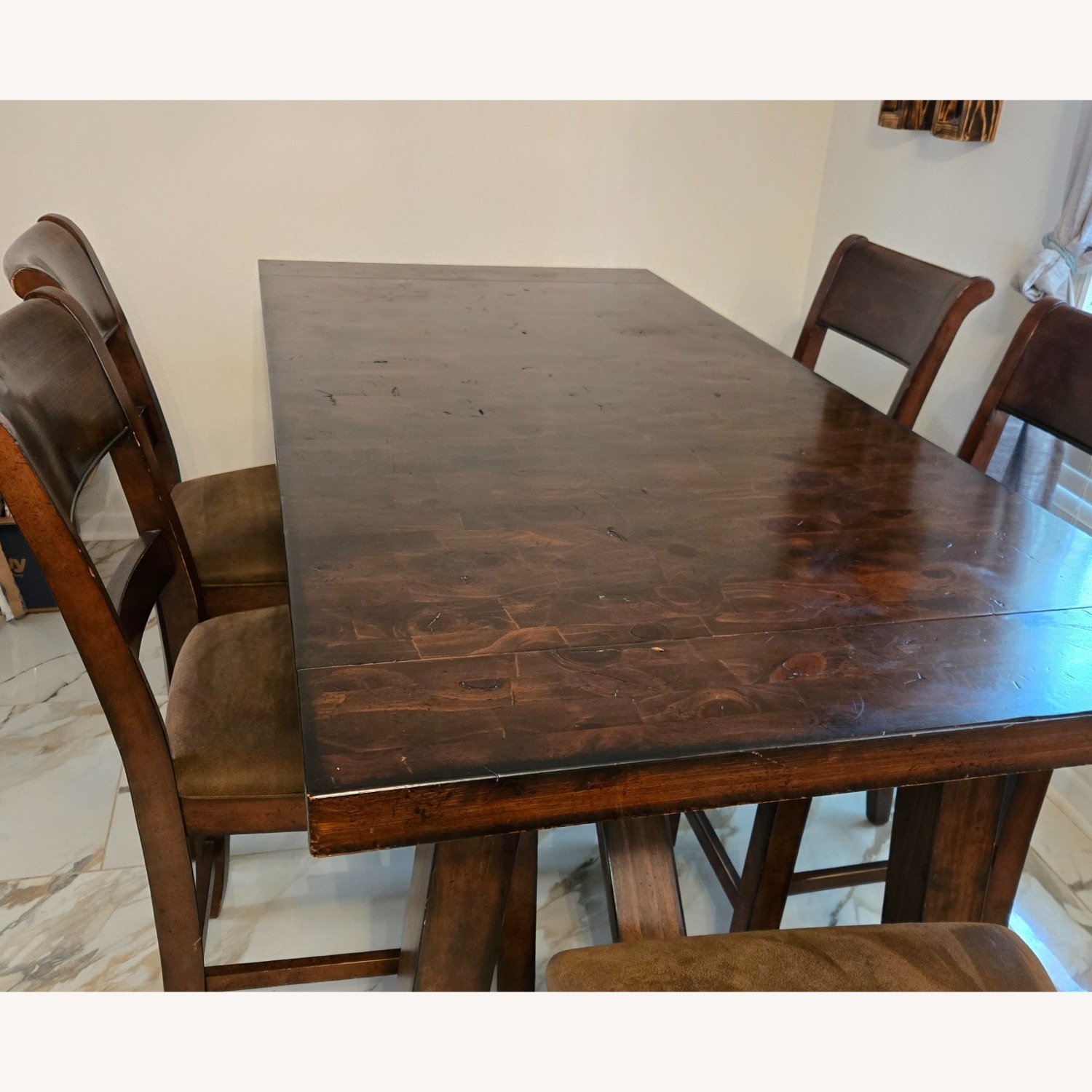 Dark Brown Wood Dining Sets - image-3