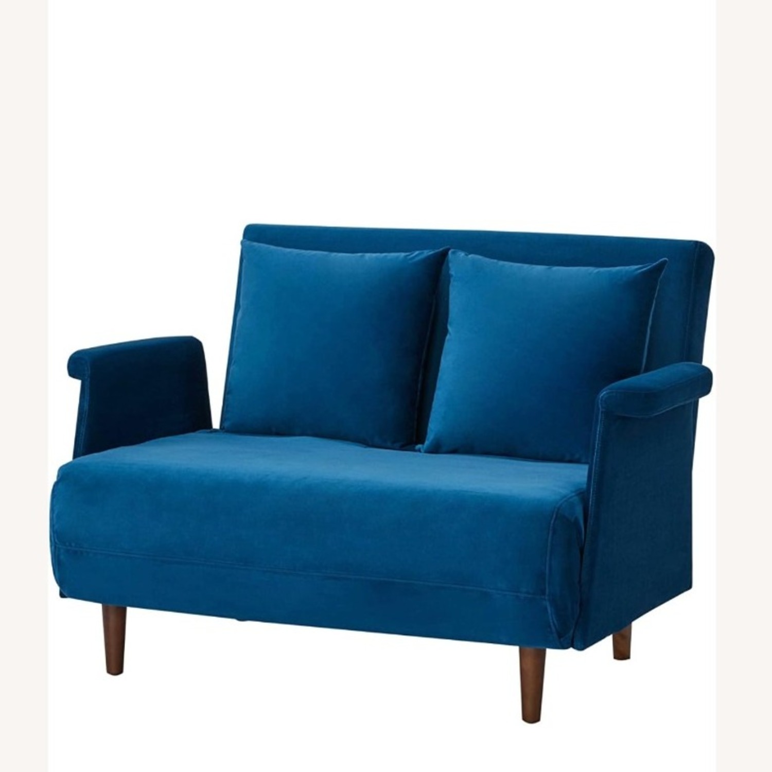 GIA Blue Velvet Sleeper Sofa - image-5