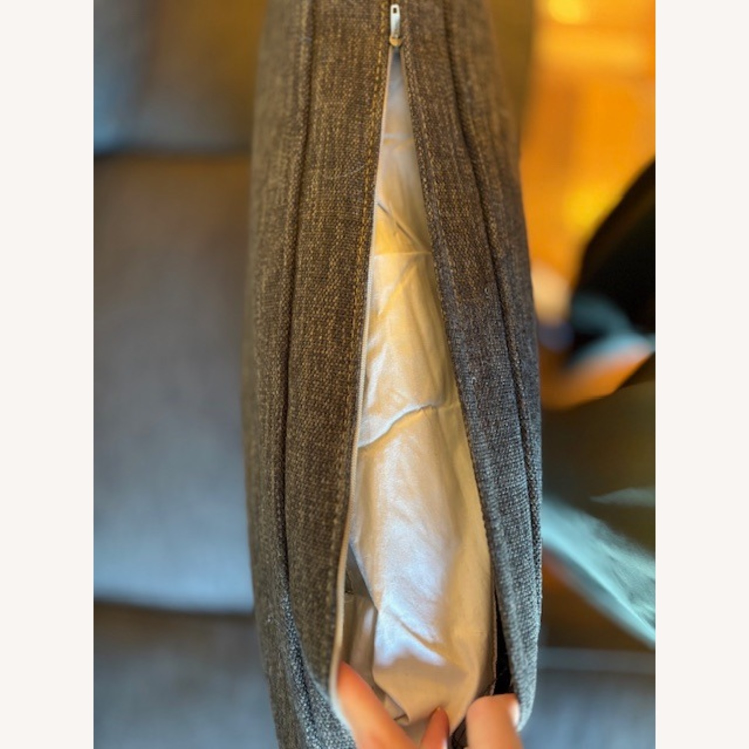 Crate & Barrel Davis Dark Brown 2 Piece Sectional - image-8