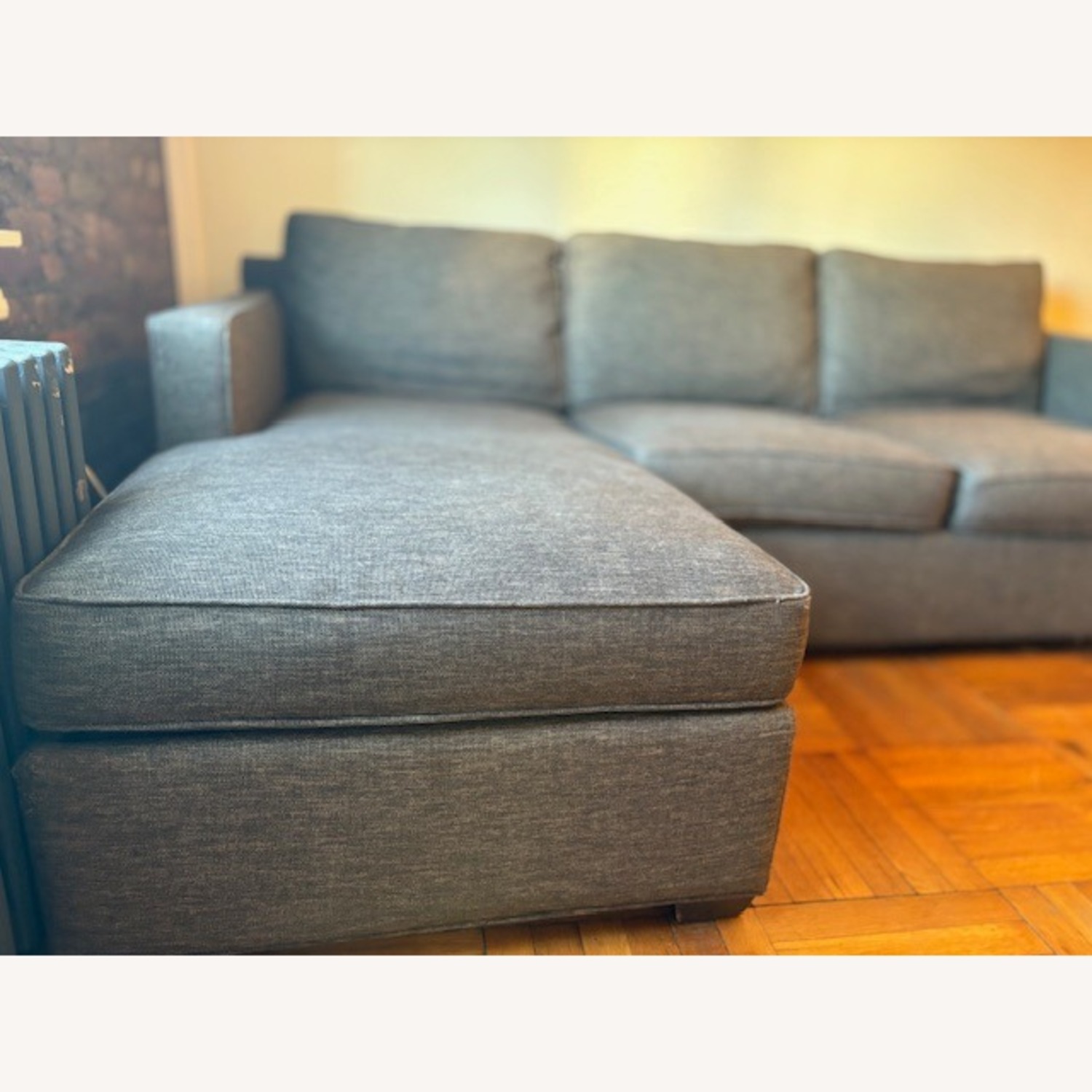 Crate & Barrel Davis Dark Brown 2 Piece Sectional - image-5