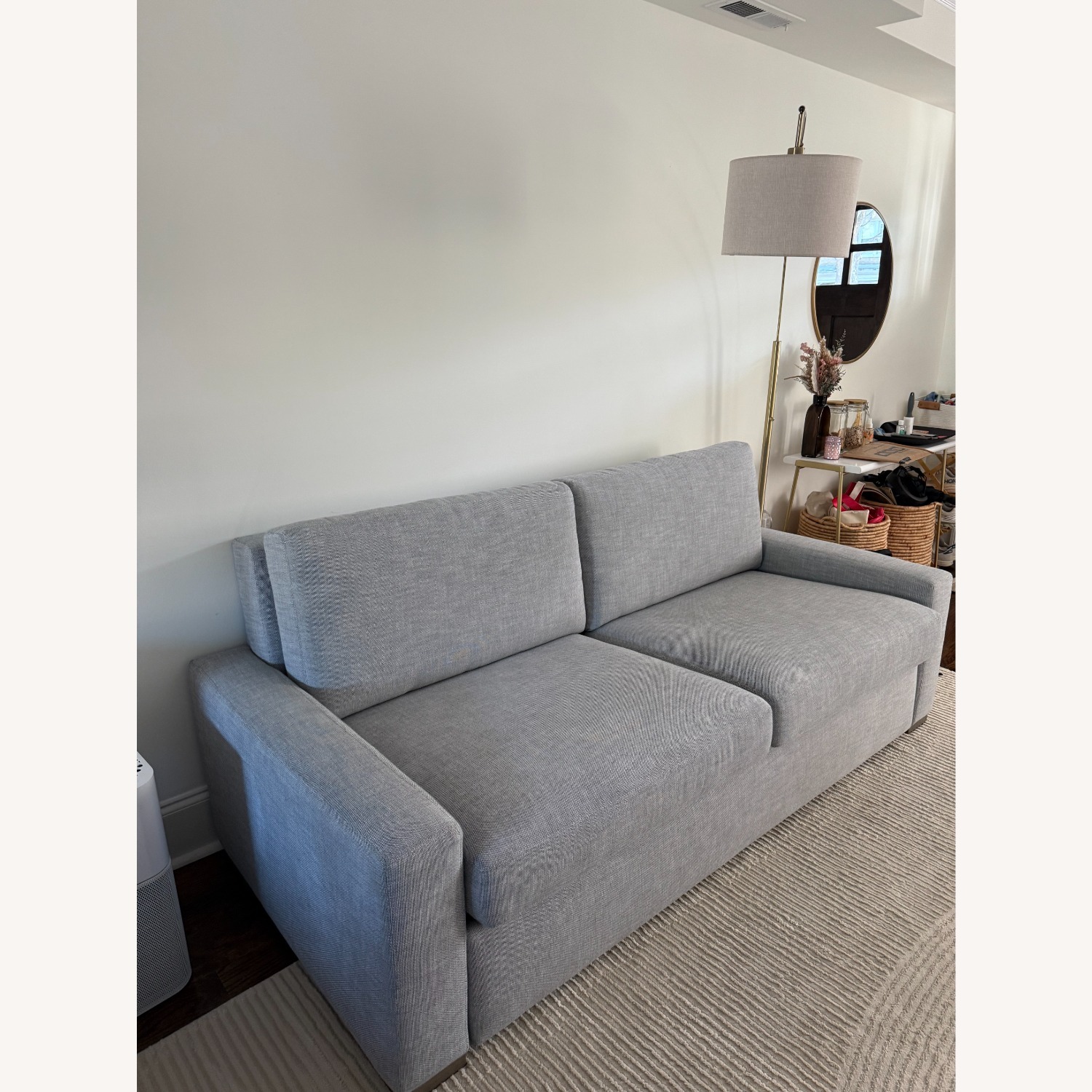 Restoration Hardware Maxwell Light Gray Sleeper Sofa - image-3