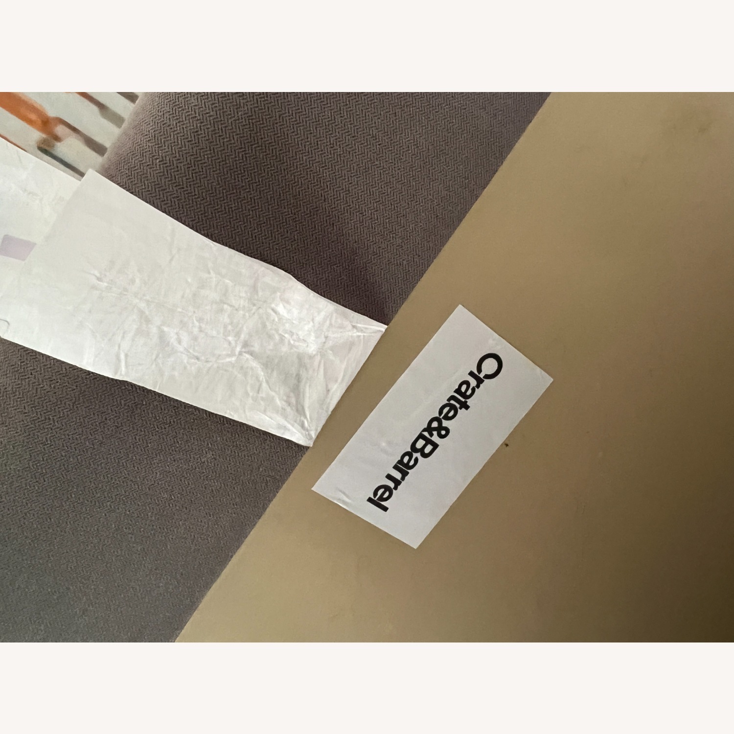 Crate & Barrel Dark Gray Fabric 2 Piece Sectional - image-3