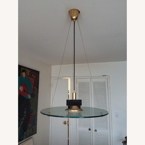 Used Glass Ceiling Lamp, Midcentury Modern Chandelier for sale on AptDeco