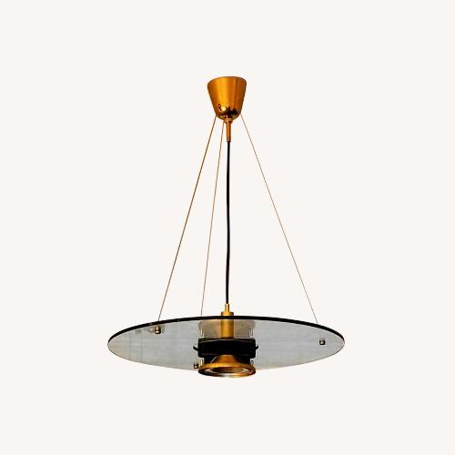 Used Glass Ceiling Lamp, Midcentury Modern Chandelier for sale on AptDeco